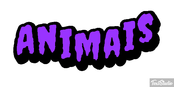 Animais Efeito do texto