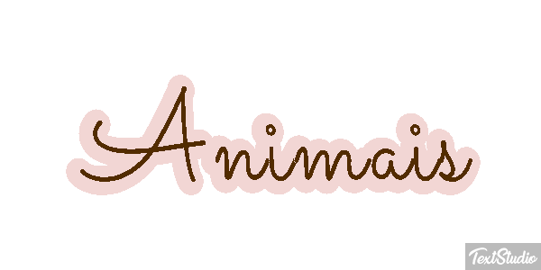 Animais Efeito do texto