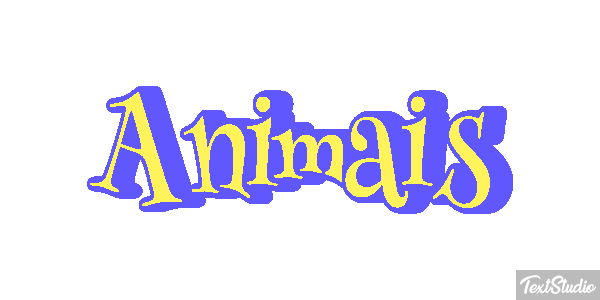 Animais Efeito do texto