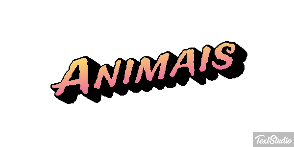 Animais Efeito do texto