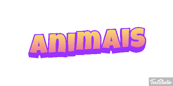 Animais Efeito do texto