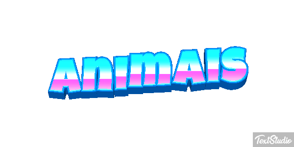 Animais Efeito do texto