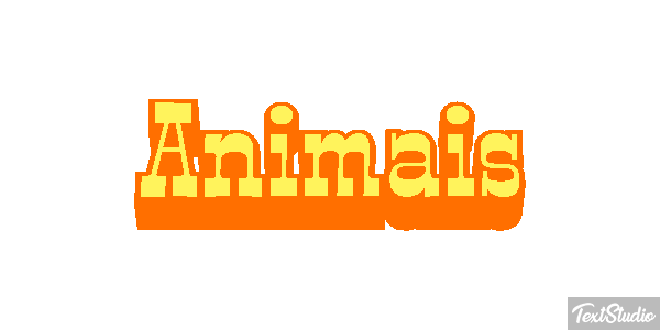 Animais Efeito do texto