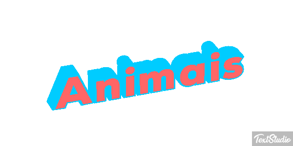 Animais Efeito do texto