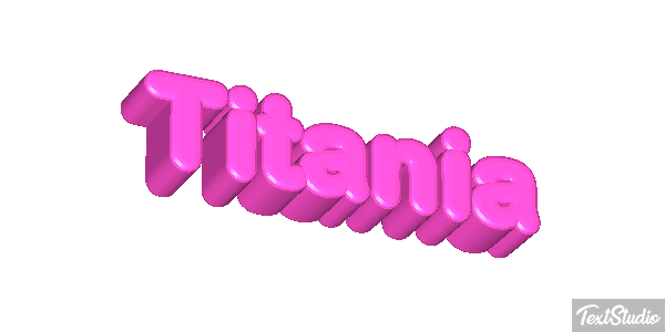 Titania Efecto de texto