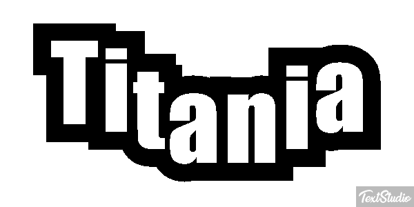 Titania Efecto de texto
