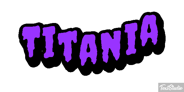 Titania Efecto de texto