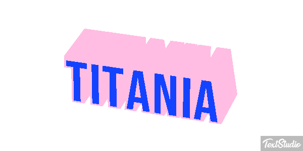 Titania Efecto de texto