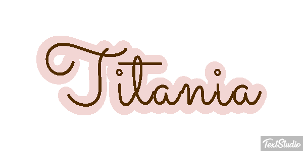 Titania Efecto de texto