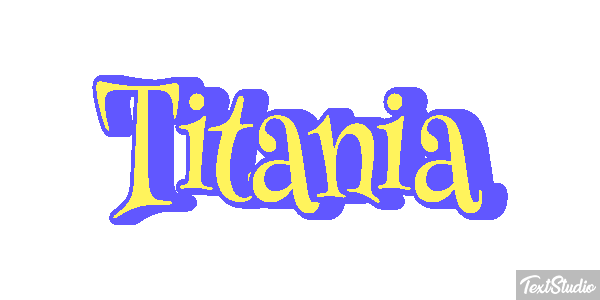 Titania Efecto de texto