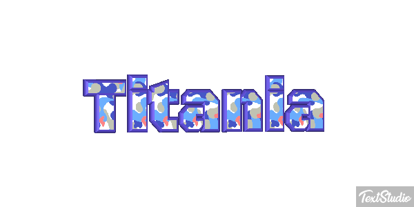 Titania Efecto de texto