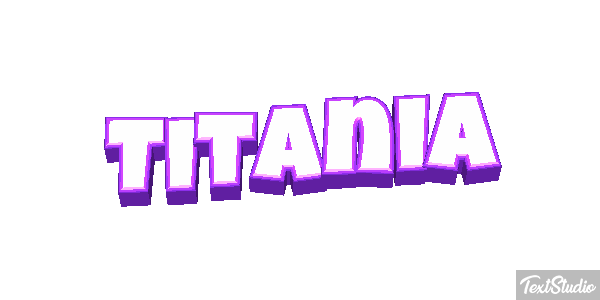 Titania Efecto de texto