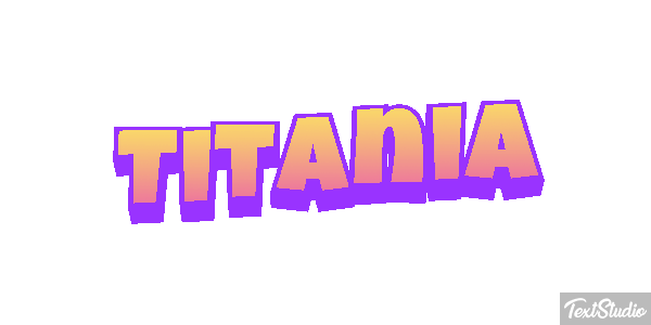Titania Efecto de texto