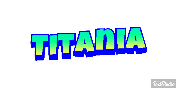 Titania Efecto de texto