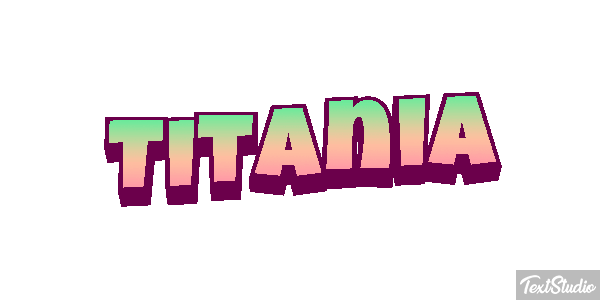Titania Efecto de texto