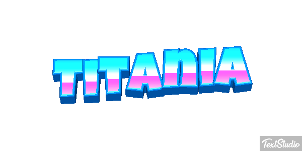 Titania Efecto de texto