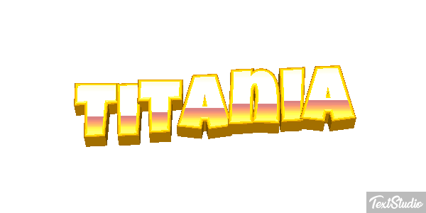 Titania Efecto de texto