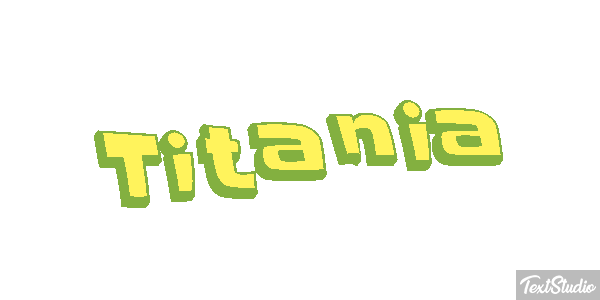 Titania Efecto de texto