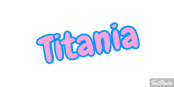 Titania Efecto de texto
