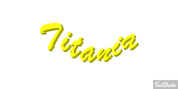 Titania Efecto de texto