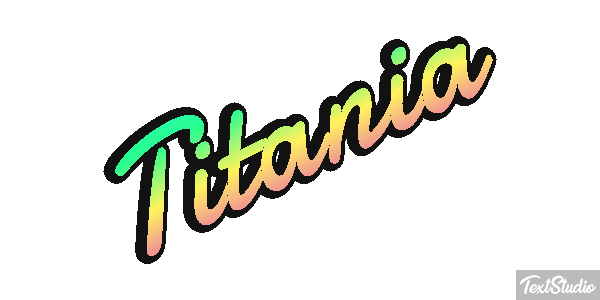 Titania Efecto de texto