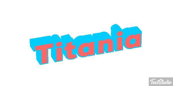 Titania Efecto de texto
