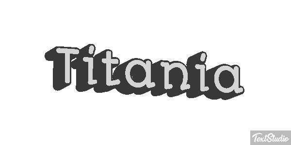 Titania Efecto de texto