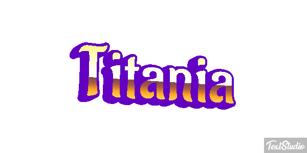 Titania Efecto de texto