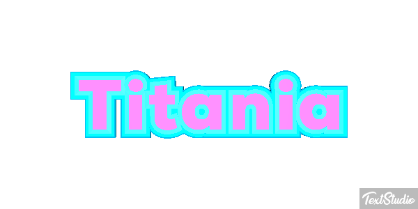 Titania Efecto de texto