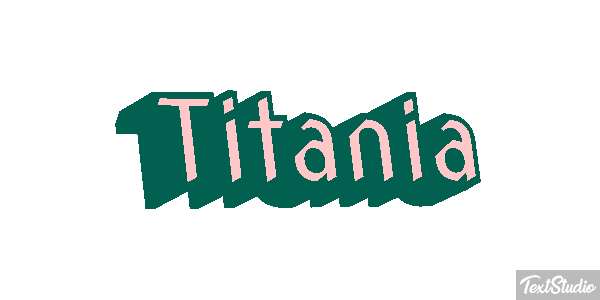 Titania Efecto de texto