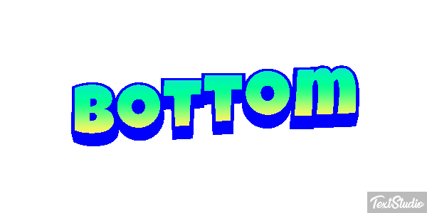 Bottom Texteffekt