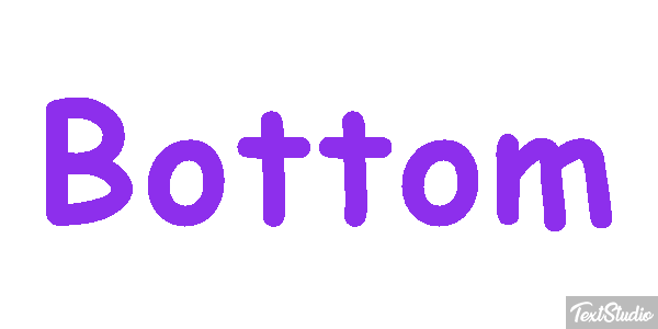 Bottom Texteffekt