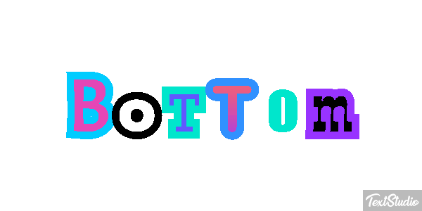 Bottom Texteffekt