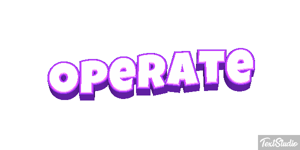 Operate Texteffekt