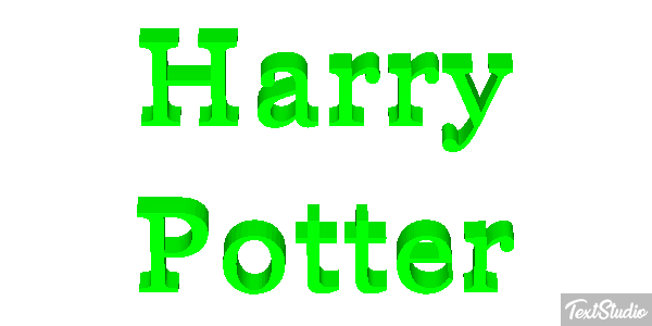 Harry Potter Tekst effect