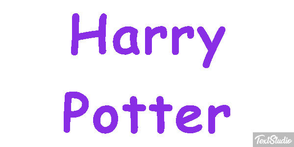 Harry Potter Tekst effect