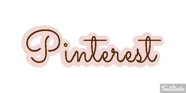 Pinterest Efeito do texto