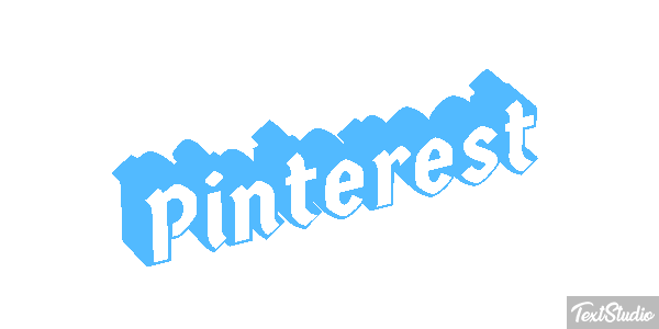 Pinterest Efeito do texto