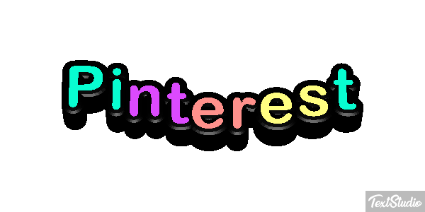 Pinterest Efeito do texto