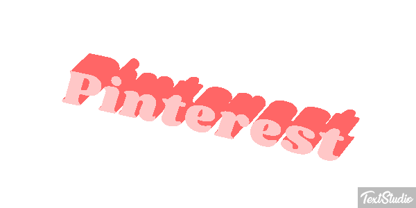 Pinterest Efeito do texto