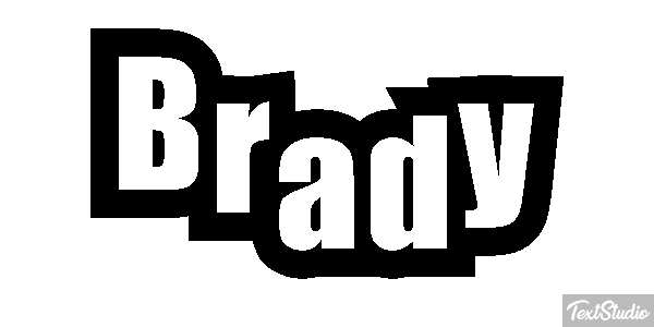 Brady Text effect