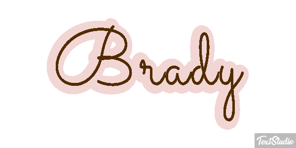 Brady Text effect