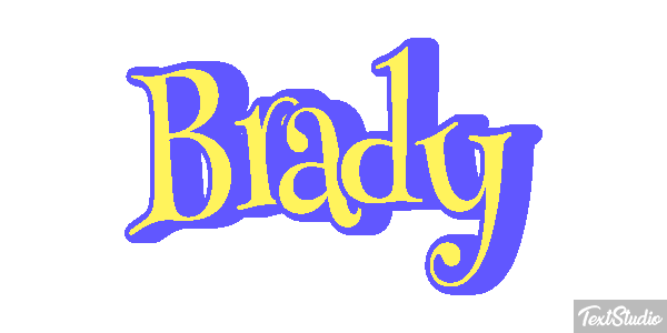 Brady Text effect
