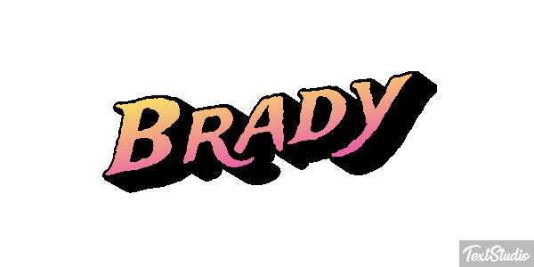 Brady Text effect