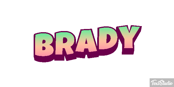 Brady Text effect