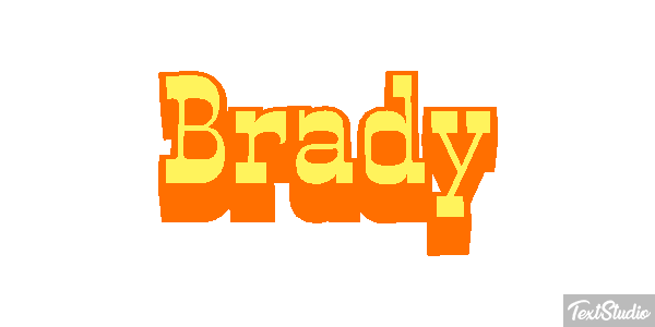 Brady Text effect