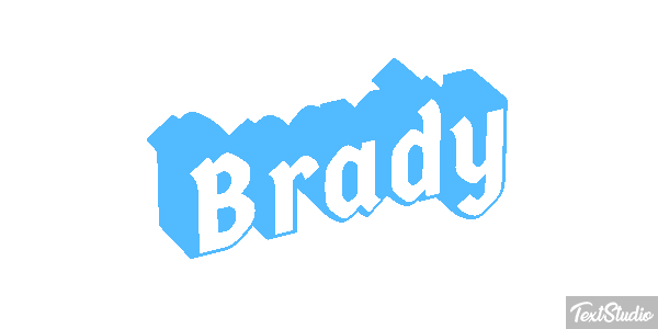 Brady Text effect