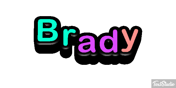 Brady Text effect