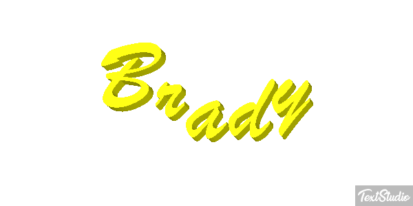 Brady Text effect