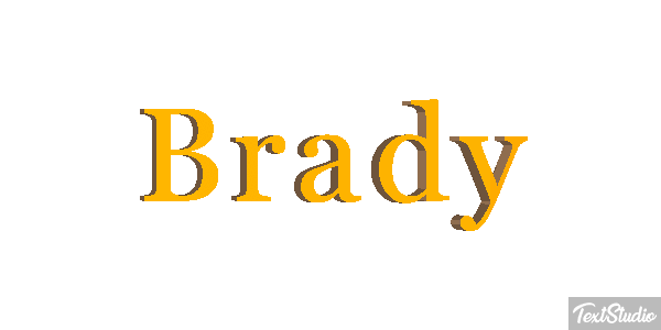 Brady Text effect